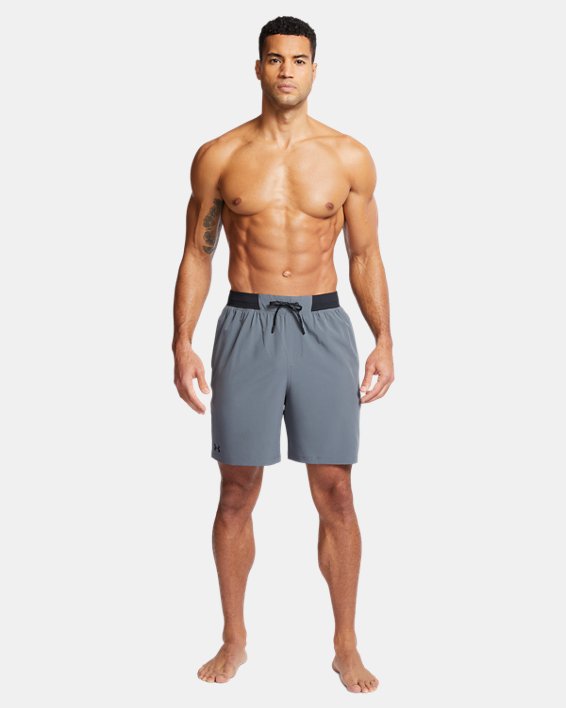 Men's UA Comfort Waistband Notch Shorts, Gray, pdpMainDesktop image number 3